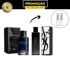 Kit 2 decants Sauvage EDP 5ml + Myslf YSL 5ml Masculinos